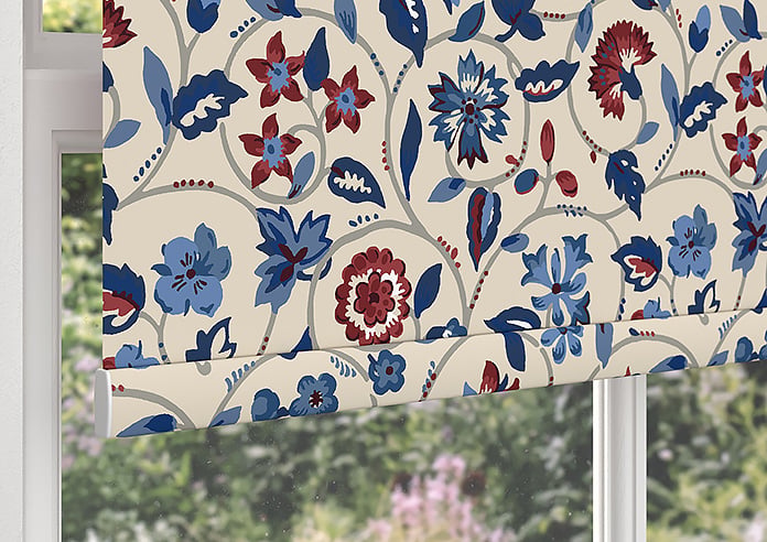 Land & Shore Esther (Blackout), Blue Red - Roller Blind - Image 4